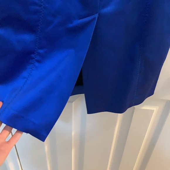 Blue BEBE strapless dress - Picture 3 of 4